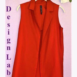 Daily 3 for $25 New Without Tags Design Lab Lord&Taylor Red  Blouse Vest Small